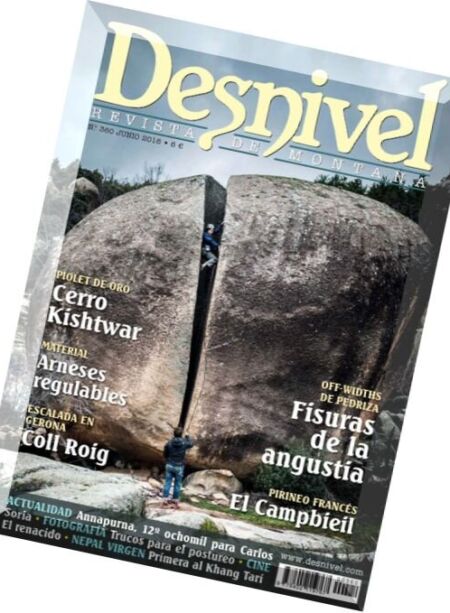Desnivel – Junio 2016 Cover
