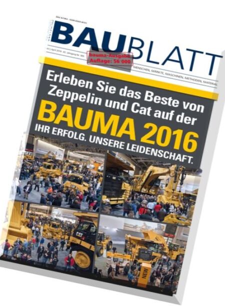 Deutsches Baublatt – Marz-April 2016 Cover