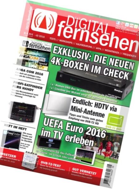Digital Fernsehen – Nr.7-8, 2016 Cover