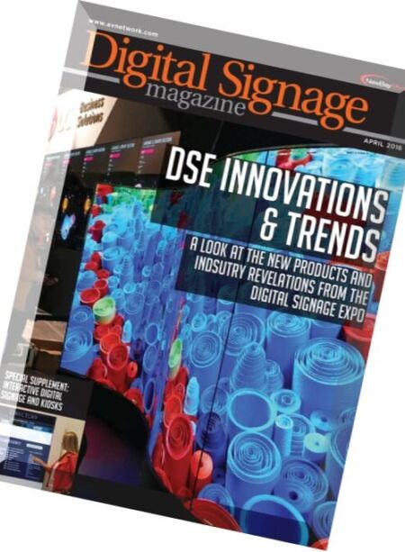 Digital Signage – April 2016 Cover