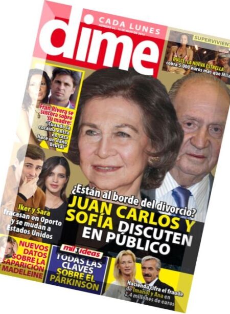 Dime – 16 Mayo 2016 Cover