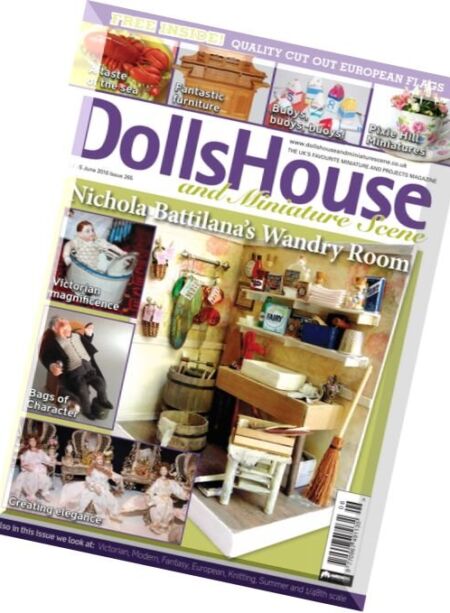 Dolls House and Miniature Scene – June 2016 Cover
