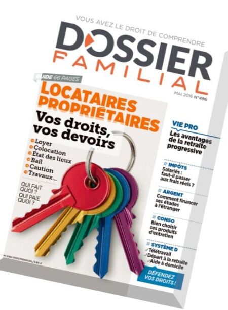 Dossier Familial – Mai 2016 Cover