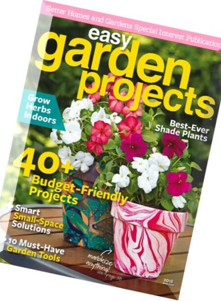 Easy Garden – Projects 2016 Cover