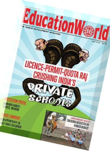 EducationWorld – April 2016 Cover