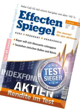 Effecten Spiegel – 26 Mai 2016