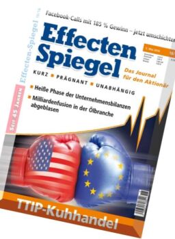 Effecten Spiegel – 5 Mai 2016
