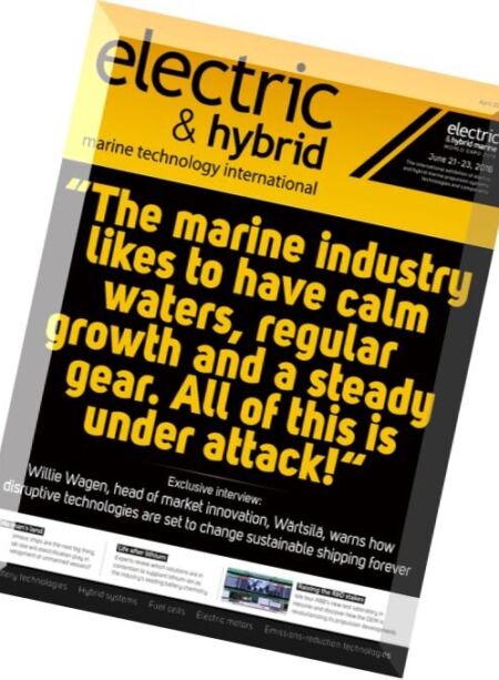 Electric & Hybrid Marine Technology International – April 2016 Cover