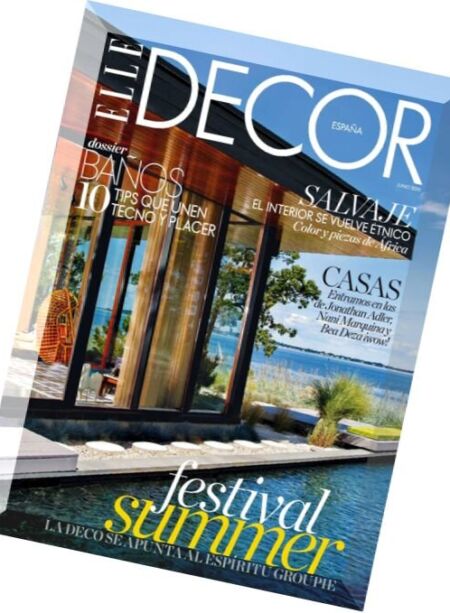 ELLE Decor Spain – Junio 2016 Cover