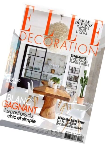 Elle Decoration France – Juin 2016 Cover