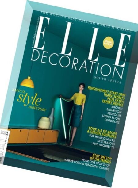 ELLE Decoration South Africa – Special Edition 2016 Cover