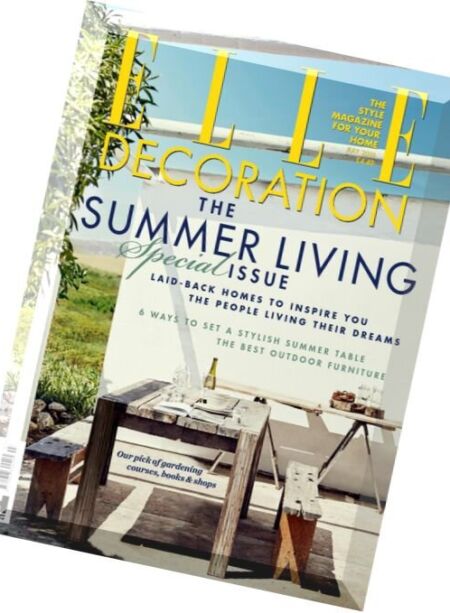 Elle Decoration UK – July 2016 Cover