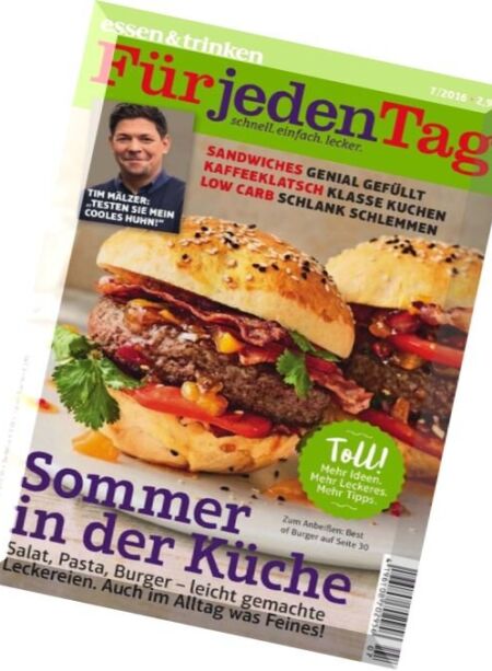 essen und trinken – Juli 2016 Cover