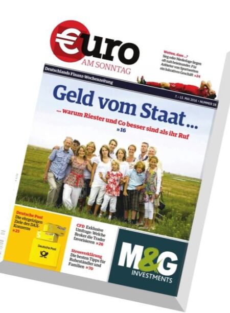Euro am Sonntag – 7 Mai 2016 Cover