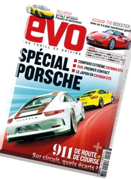 EVO France – Mai 2016 Cover