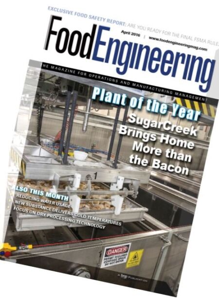 Food Engineering – April 2016 Cover