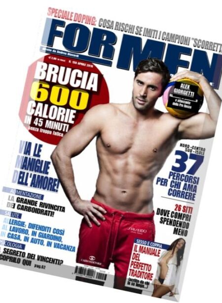 For Men Magazine – Aprile 2016 Cover