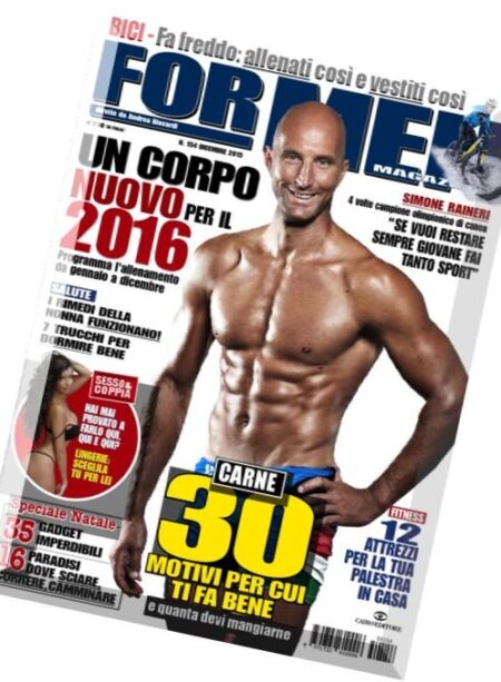 For Men Magazine – Dicembre 2015 Cover