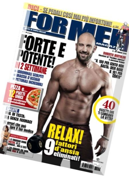 For Men Magazine – Marzo 2016 Cover