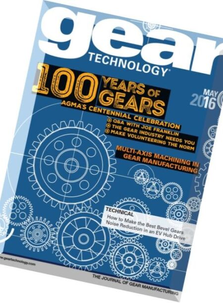 Gear Technology – May 2016 Cover
