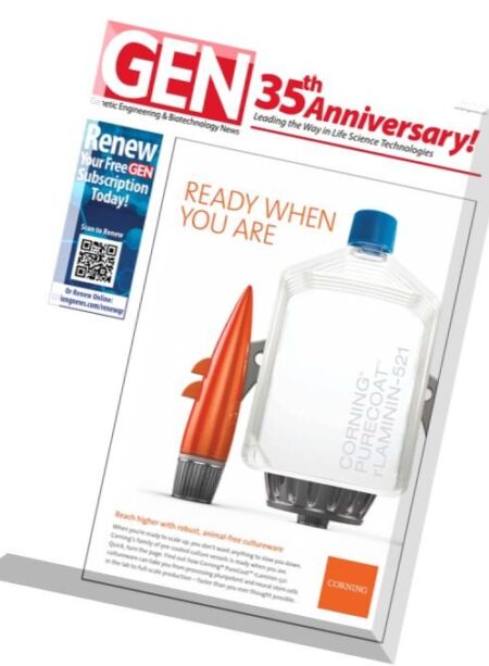 Genetic Engineering & Biotechnology News – 15 April 2016 Cover