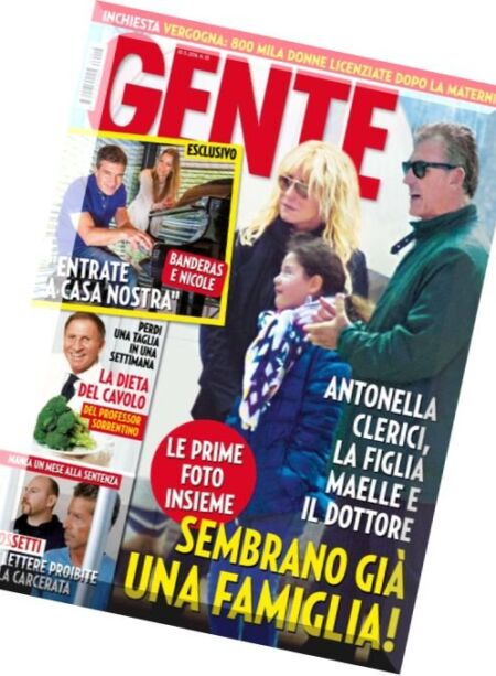 Gente Italia – 10 Maggio 2016 Cover
