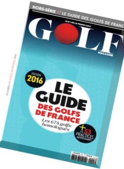 Golf magazine (Le Guide des Golfs de France) – 2016