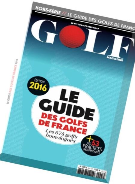 Golf magazine (Le Guide des Golfs de France) – 2016 Cover
