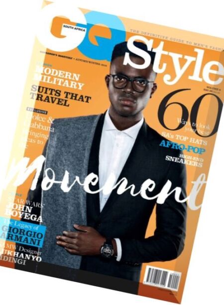 GQ Style South Africa – Volume 9, 2016 Cover