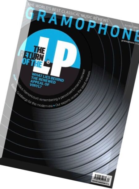 Gramophone Magazine – May 2016 Cover