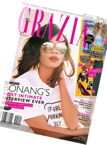 Grazia South Africa – 11 May 2016 Cover