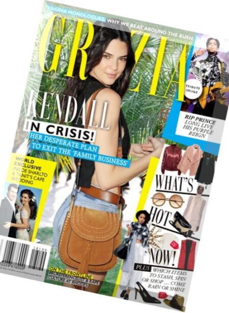 Grazia South Africa – 4 May 2016 Cover