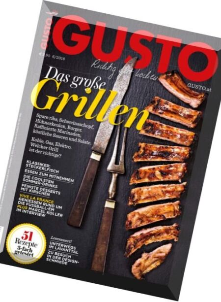 Gusto – Juni 2016 Cover