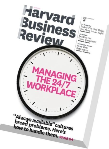 Harvard Business Review USA – June 2016 Cover