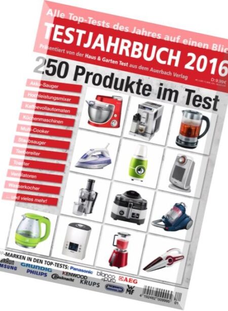 Haus & Garten Test – Testjahrbuch 2016 Cover