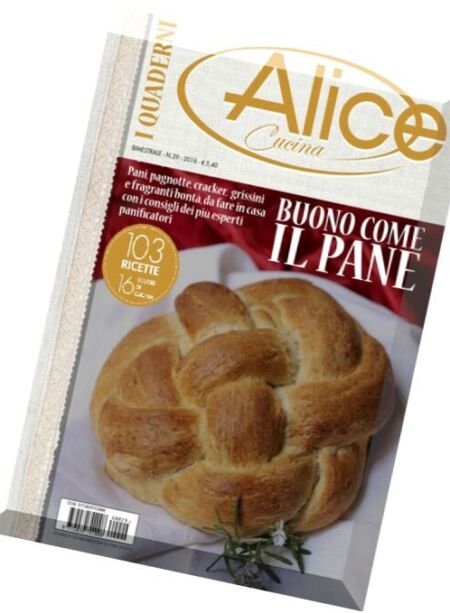 I Quaderni di Alice Cucina – N.29, 2016 Cover