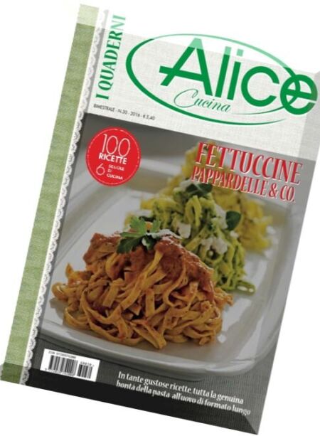 I Quaderni di Alice Cucina – N.30, 2016 Cover