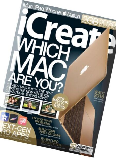 iCreate – Issue 160, 2016 Cover