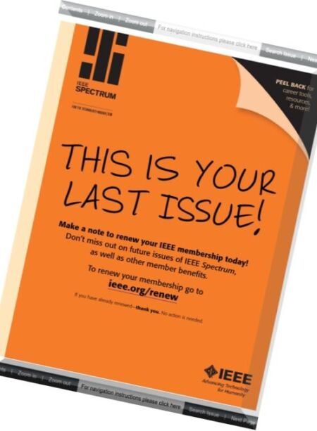 IEEE SPECTRUM International – March 2016 Cover
