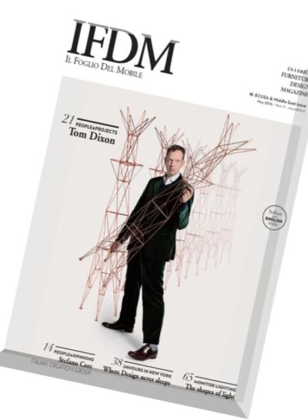 IFDM. Interior Furniture Design – USA & Middle East May 2016 Cover