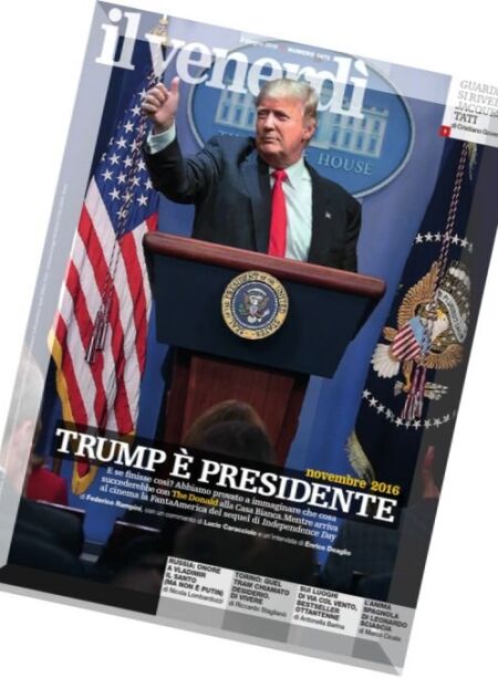 il Venerdi di Repubbliica – 3 Giugno 2016 Cover