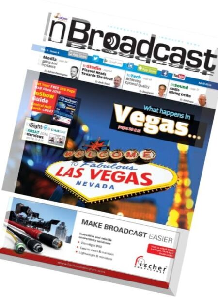 In Broadcast – April 2016 Cover