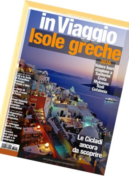 In Viaggio – Marzo 2016 Cover