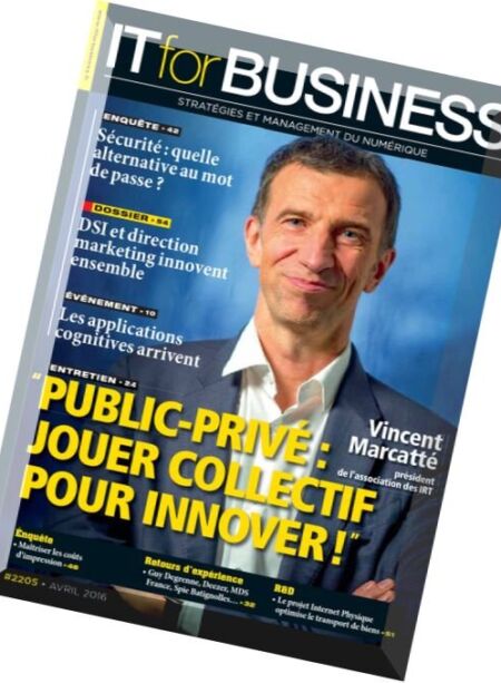 IT for Business – Avril 2016 Cover