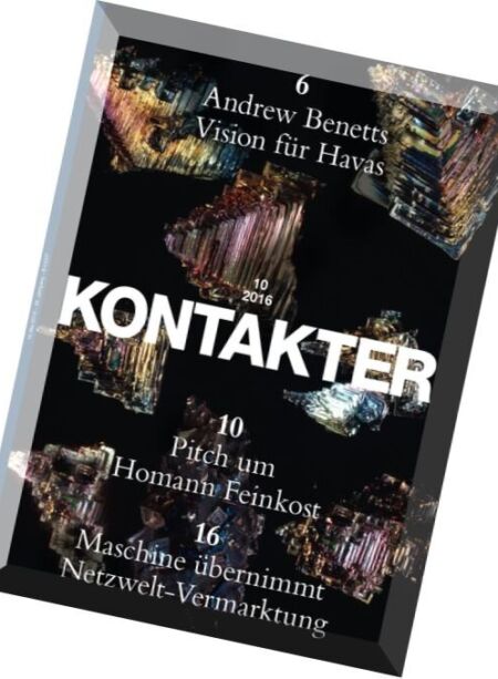 Kontakter – Nr.10, 2016 Cover