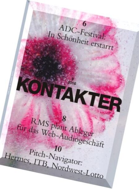 Kontakter – Nr.9, 2016 Cover