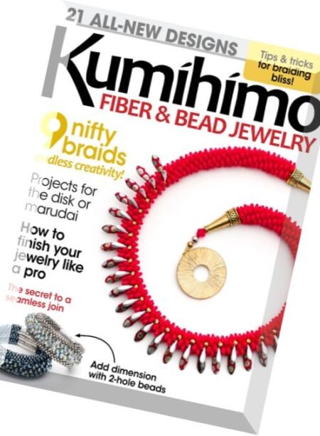 Kumihimo Fiber & Bead Jewelry – May 2016 Cover