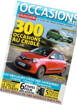 L’Automobile Occasions – 1er Trimestre 2016