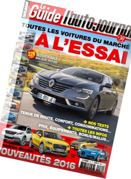 Le Guide de L’Auto-Journal – N 30, 2016 Cover
