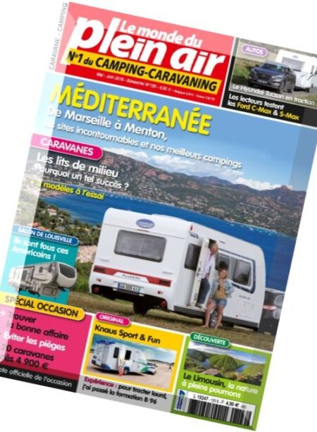 Le Monde du Plein-Air – N 129, Juin 2016 Cover